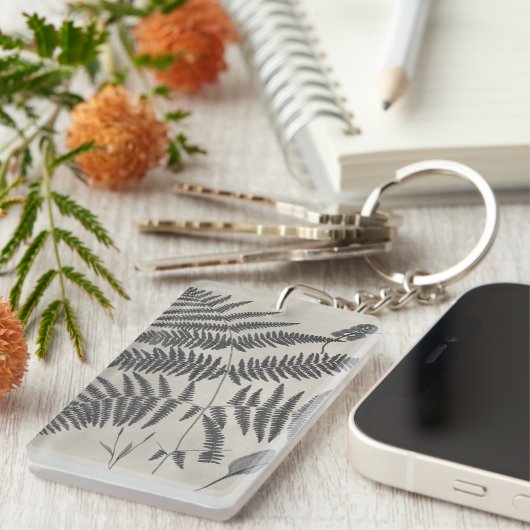 Vintage Ferns Sleutelhanger (Voorkant Rechts)