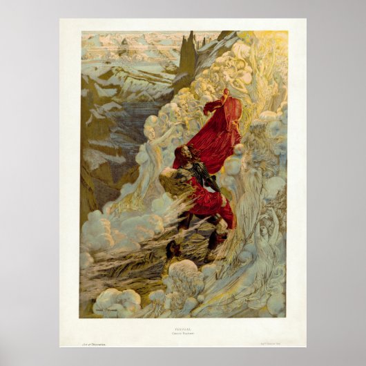 Vintage Fervaal, een opera van Vincent d'Indy Poster (Voorkant)