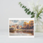 Vintage Festhalle in Karlsruhe, Germany Briefkaart (Staand voorkant)