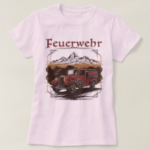 Vintage Feuerwehrfahrzeug - Retro Design
