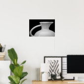 Vintage Fiesta Kan Art Zwart en Wit Print (Thuiskantoor)