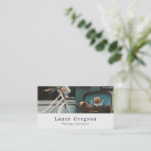 Vintage Fiets, Antieke Dealer Visitekaartje (Staand voorkant)