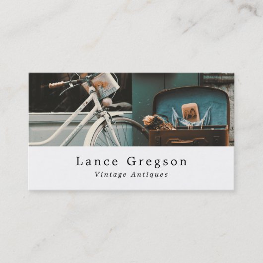 Vintage Fiets, Antieke Dealer Visitekaartje (Voorkant)