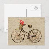 Vintage fiets briefkaart (Voorkant / Achterkant)