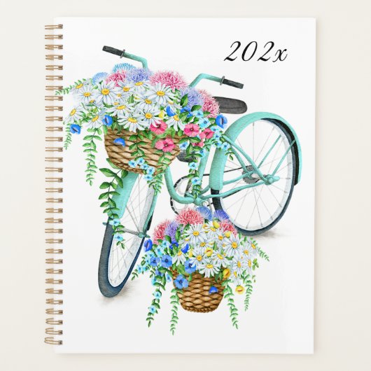 Vintage fiets jaarlijks planner (Voorkant)