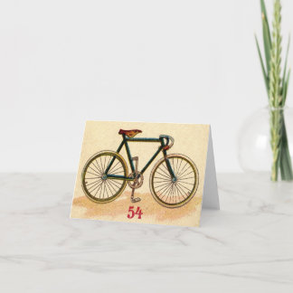 Vintage fiets kaart