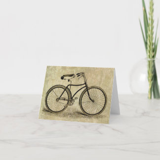 Vintage fiets kaart