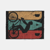 Vintage Fiets Papa Fietsen Fietser Vader&# Fleece Deken (Voorkant (Horizontaal))