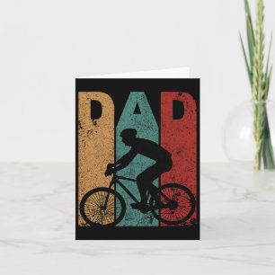 Vintage Fiets Papa Fietsen Fietser Vader&# Kaart