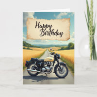 Vintage fiets viering kaart