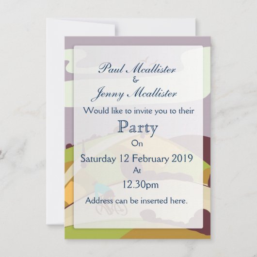 Vintage Fietsen Poster Kaart (Voorkant)