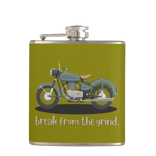 Vintage fietsfles heupfles (Voorkant)