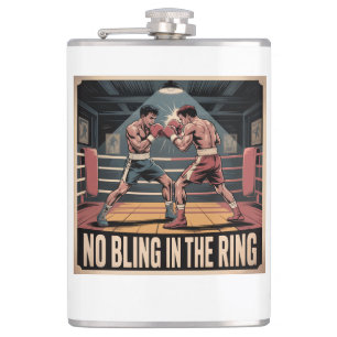 Vintage Fight Club - Geen Bling In De Ring Heupfles