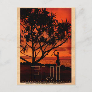 Vintage Fiji Travel Briefkaart