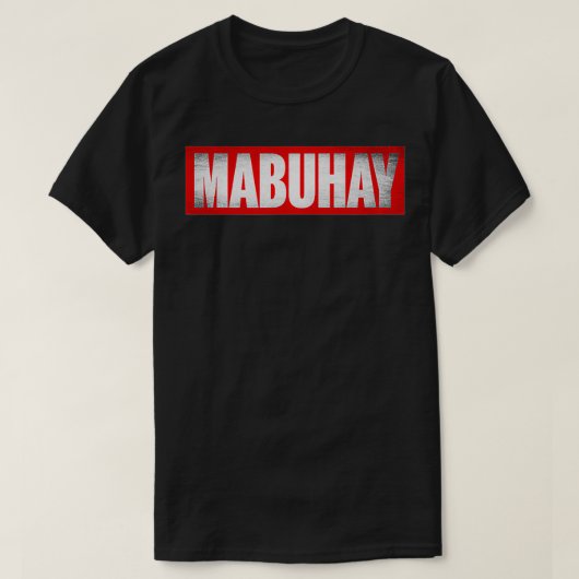 Vintage Filipino Mabuhay T-shirt (Design voorkant)