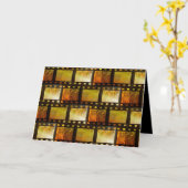 Vintage film grappig romantische kaart (Gele Bloem)