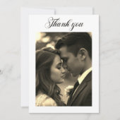 Vintage Film Look Photo overlay Bedankkaart (Voorkant)