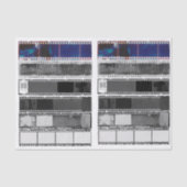 Vintage Film Negative Strips Photography Tissuepapier (Voorkant)