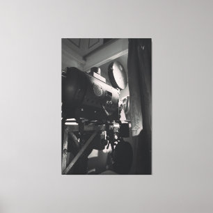 Vintage filmcamera fotografische afdruk canvas afdruk