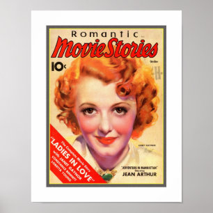 VINTAGE FILMTIJDSCHRIFT OMSLAG UIT DE JAREN 1930 POSTER