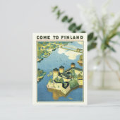 Vintage Finland Briefkaart (Staand voorkant)