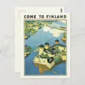 Vintage Finland Briefkaart (Voorkant / Achterkant)