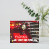 Vintage Fire Truck Celebration of Life Briefkaart (Staand voorkant)