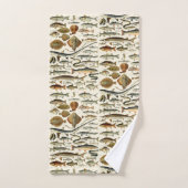 Vintage Fish by Adolphe Millot Bad Handdoek (Handdoek)
