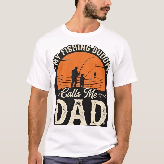 Vintage Fishing Buddy Papa Shirt Ontwerp_1 (Voorkant)