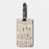 Vintage Fishing Lures: Antique 1900s Fisherman Bagagelabel (Achterkant verticaal)