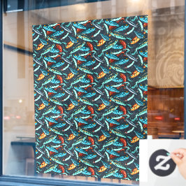 Vintage Fishing Lures Tackle Sports Shop  Raamsticker