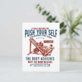 Vintage fitnessbeweging Briefkaart (Staand voorkant)