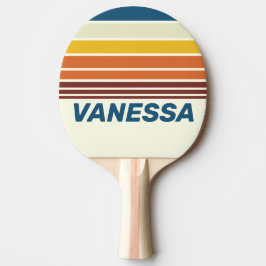 Vintage Five Horizon Strepen met Naam Tafeltennisbatje