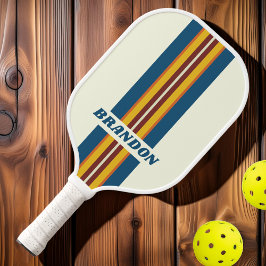 Vintage Five Rally Strepen met Naam Pickleball Paddle