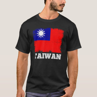 Vintage Flag Taiwan Country Retro Flag Taiwanese T-shirt