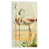 Vintage Flamingo Klein Cadeauzakje (Achterkant)