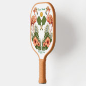 Vintage Flamingo Pickleball Paddle | Retro Palm Be (Links)