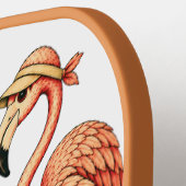 Vintage Flamingo Pickleball Paddle | Retro Palm Be (Links Detail)