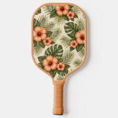 Vintage Flamingo Pickleball Paddle | Retro Palm Be (Achterkant)