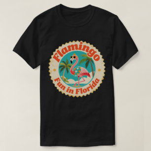 Vintage Flamingo Pret in Florida Strand T-shirt