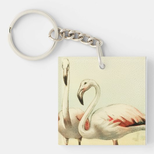 Vintage Flamingo Sleutelhanger (voorkant)