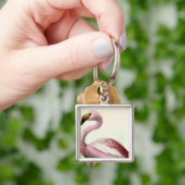 Vintage Flamingo Sleutelhanger (Hand)