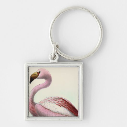 Vintage Flamingo Sleutelhanger (Voorkant)