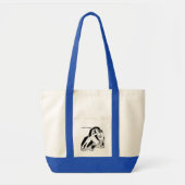 Vintage Flapper Bee's Knees Tote Bag (Voorkant)