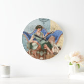 Vintage Flapper Girl in Paris Grote Klok (Huis)