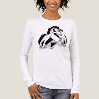 Vintage Flapper Lijn Kunst Tri-Blend Shirt