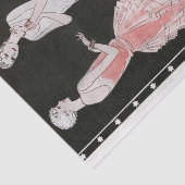 Vintage Flapper Mode Tissuepapier (Detail)