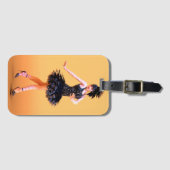 Vintage Flapperdansen Bagagelabel (Voorkant (horizontaal))