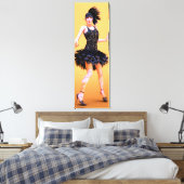 Vintage Flapperdansen Canvas Afdruk (Insitu (Slaapkamer))