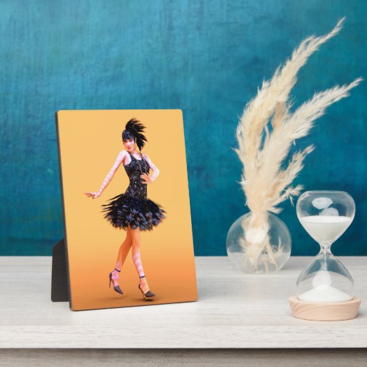 Vintage Flapperdansen Fotoplaat (Zijkant)